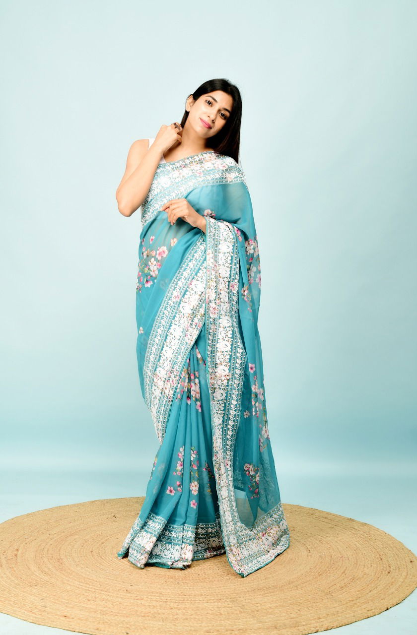 Nakshatra Party Wear Designer Wholesale Saree Collection